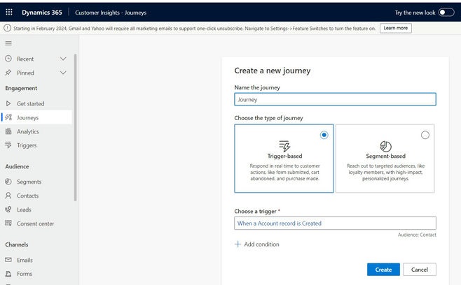  Trigger selection screen